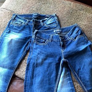 Silver jeans. 2 pair!